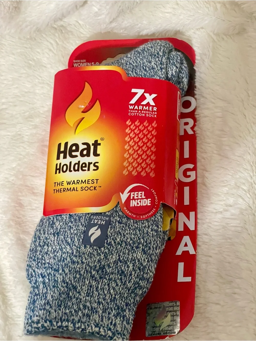 Heat Holders Women’s Thermal Socks - Blue Heather